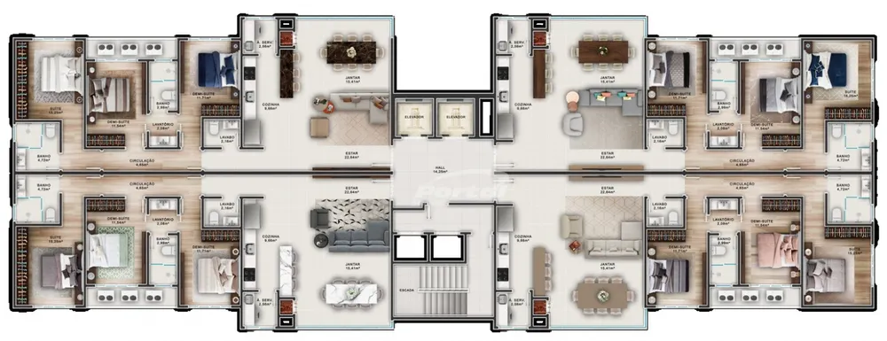 Apartamento, 3 quartos, 124 m² - Foto 7