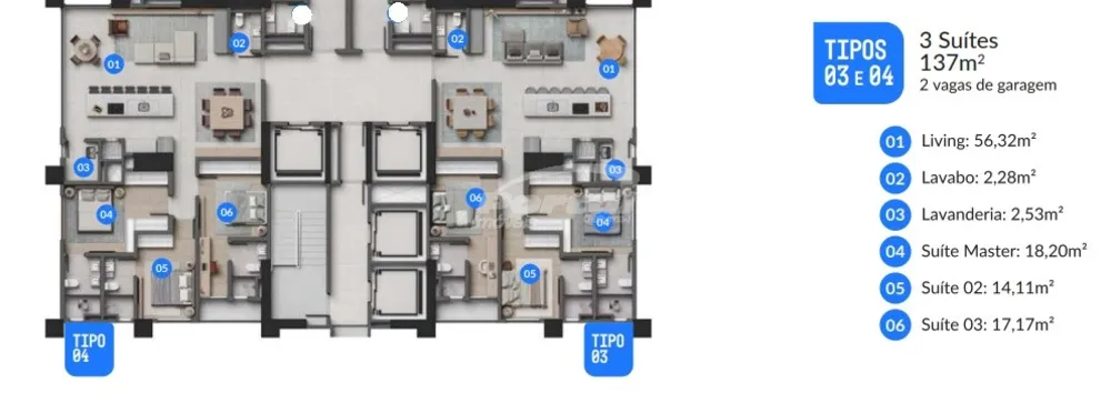 Apartamento, 3 quartos, 137 m² - Foto 8