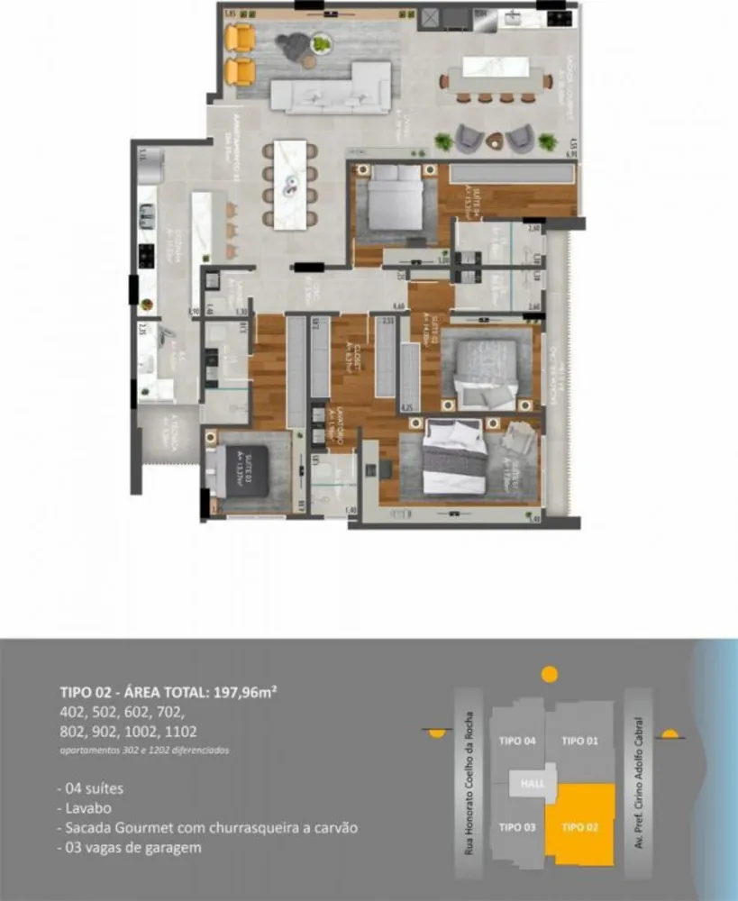Apartamento, 4 quartos, 204 m² - Foto 12