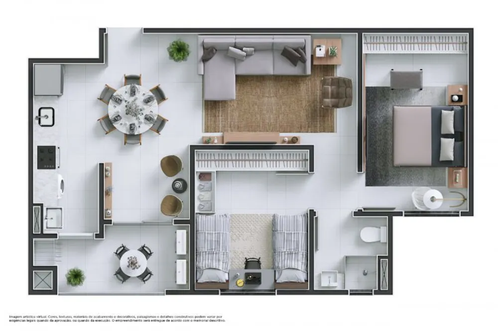Apartamento, 2 quartos, 67 m² - Foto 6