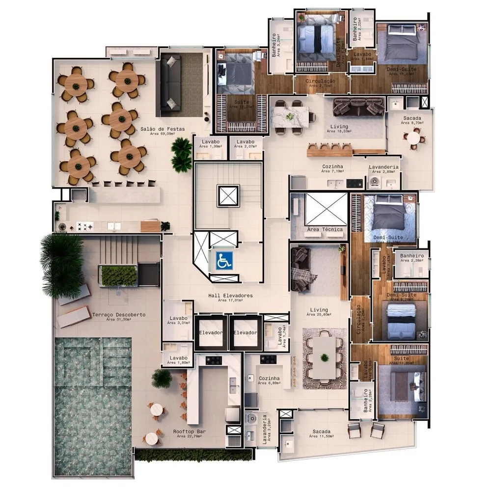 Cobertura, 3 quartos, 96 m² - Foto 11