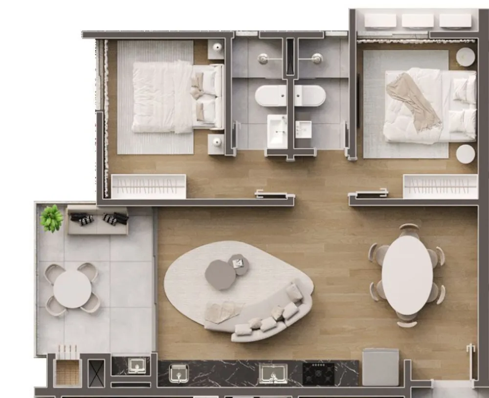 Apartamento, 2 quartos, 80 m² - Foto 7