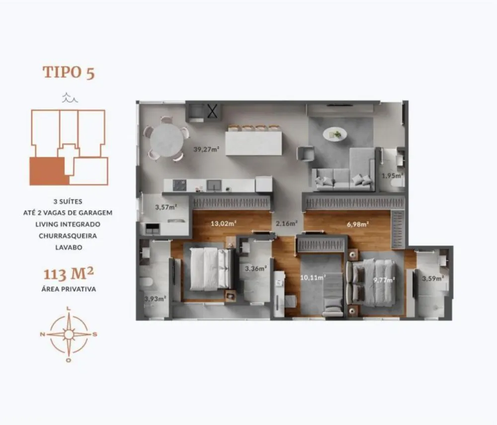 Apartamento, 3 quartos, 205 m² - Foto 10