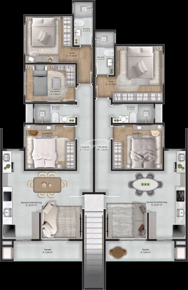 Apartamento, 2 quartos, 65 m² - Foto 4