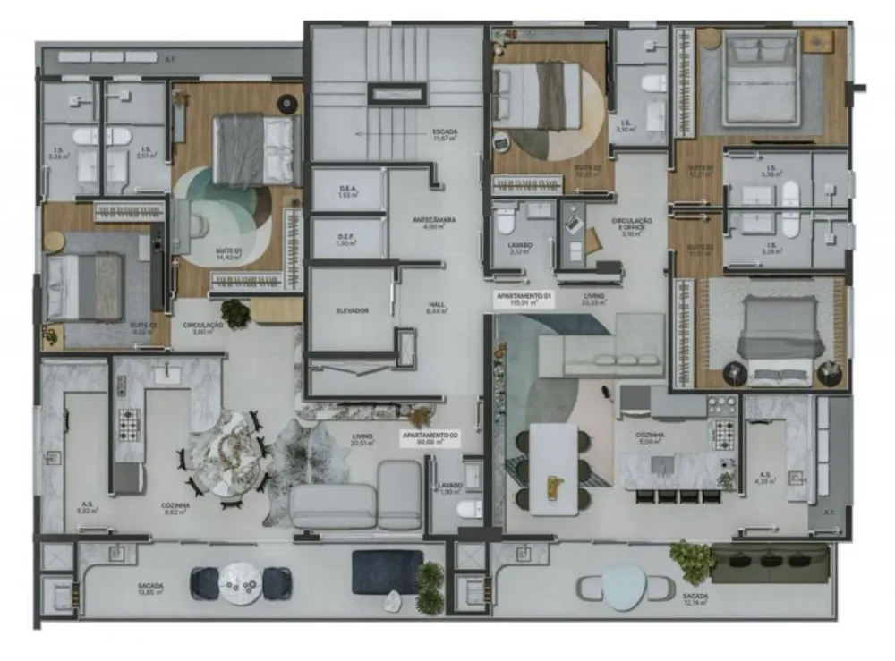 Apartamento, 2 quartos, 99 m² - Foto 11