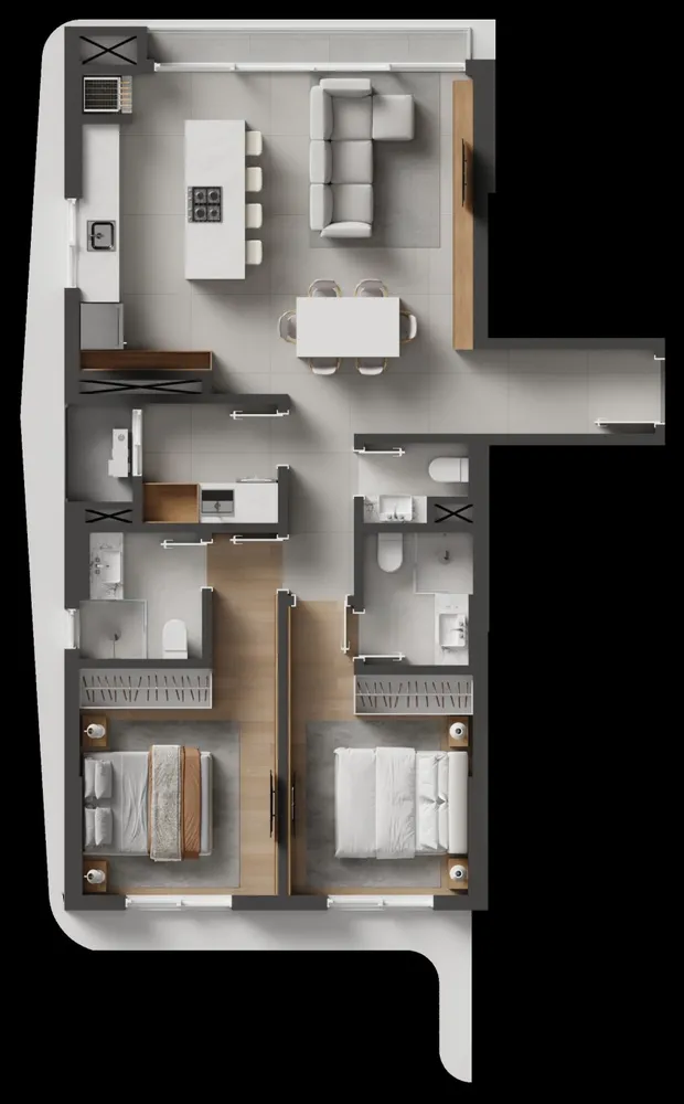Apartamento, 2 quartos, 88 m² - Foto 8