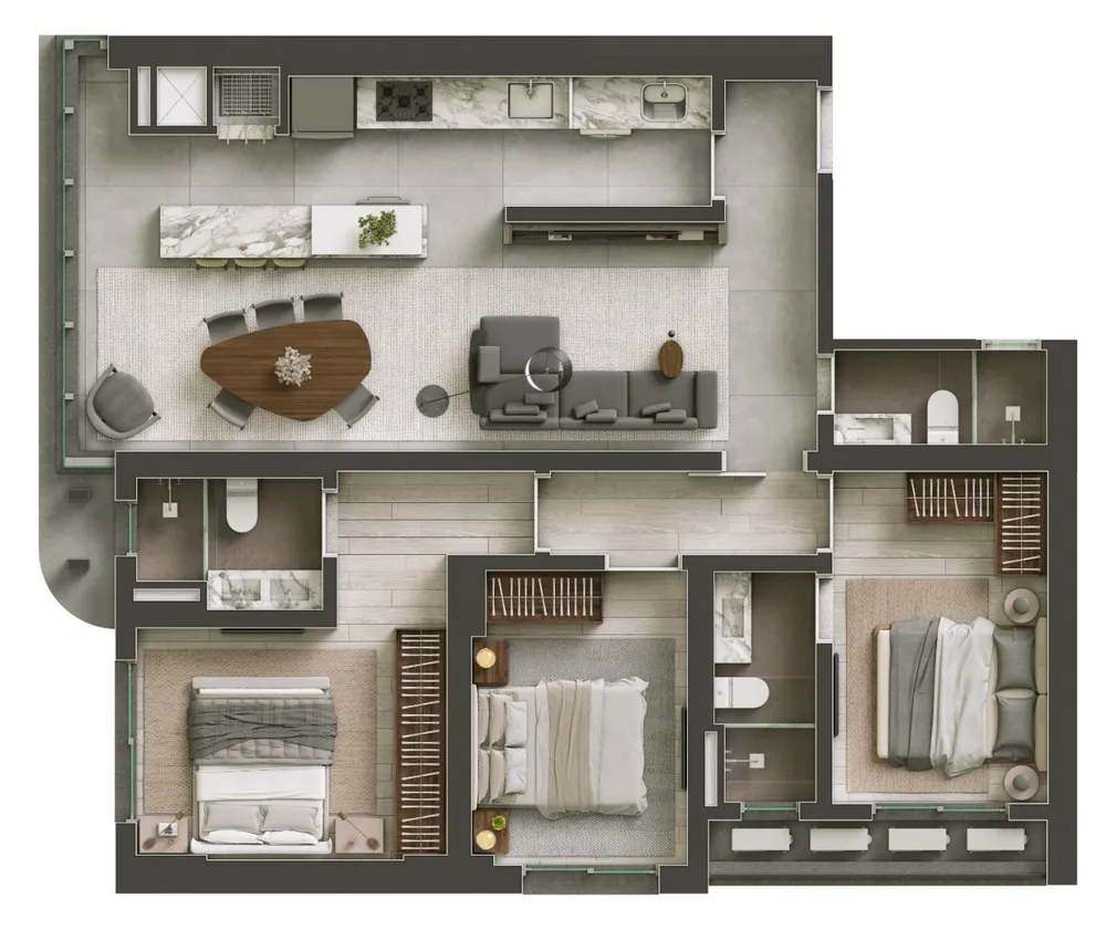 Apartamento, 3 quartos, 99 m² - Foto 6