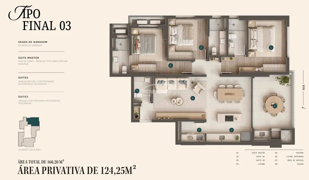 Apartamento, 3 quartos, 124 m² - Foto 12
