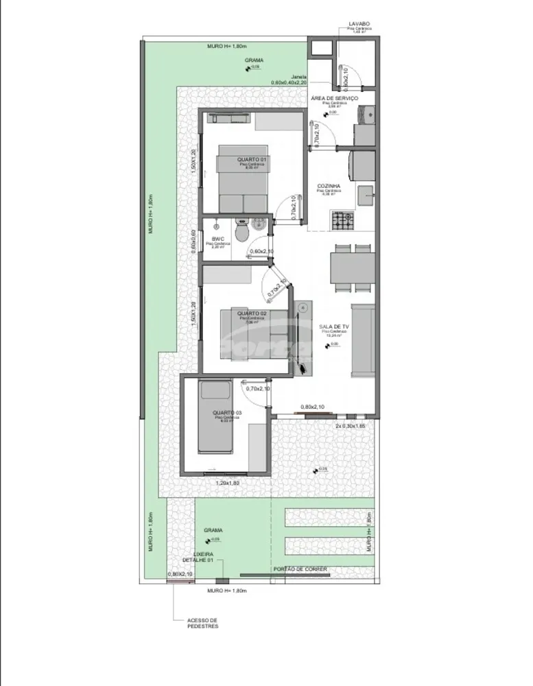 Casa de Condomínio, 3 quartos - Foto 5