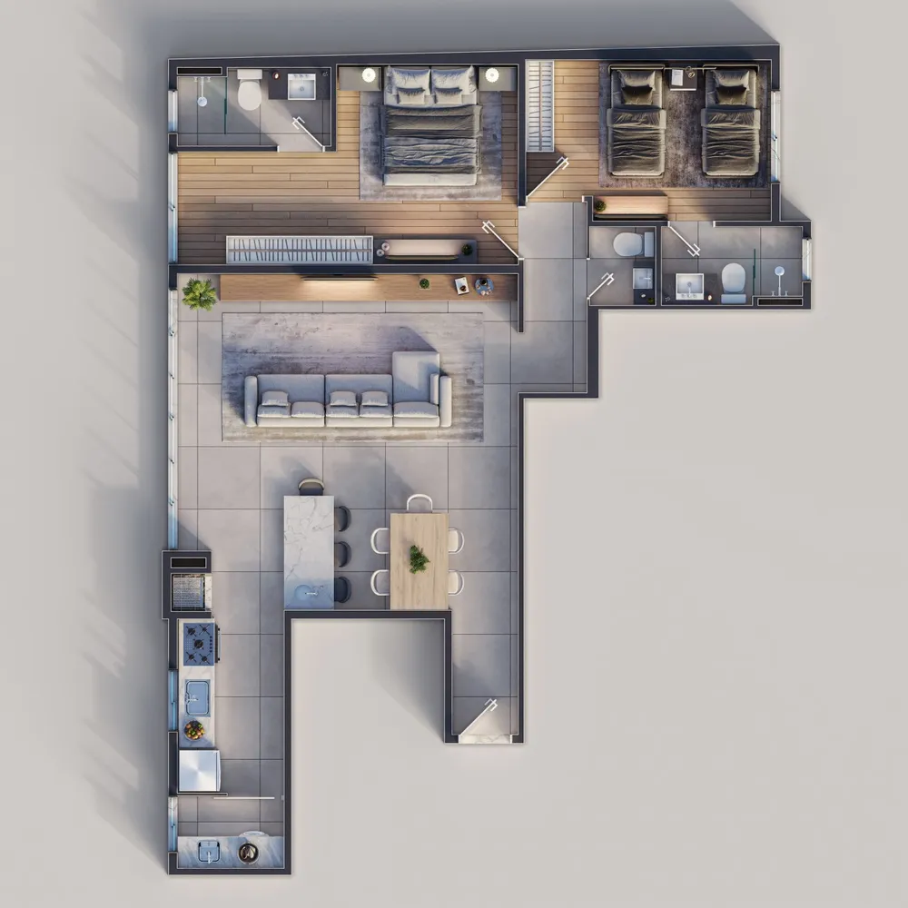 Cobertura, 2 quartos, 63 m² - Foto 7