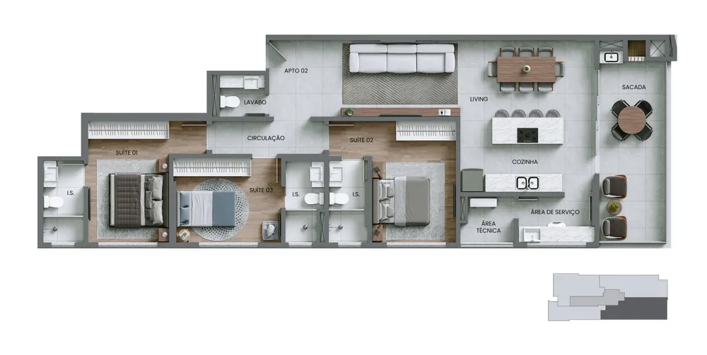 Apartamento, 2 quartos, 80 m² - Foto 6
