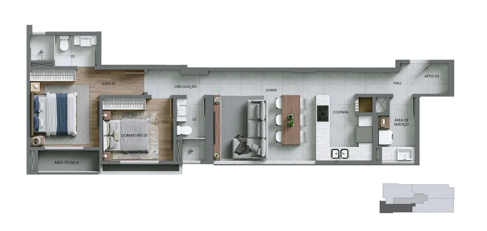 Apartamento, 2 quartos, 80 m² - Foto 4