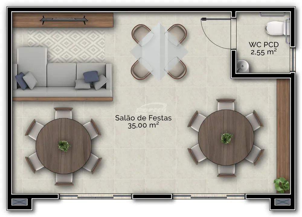 Apartamento, 2 quartos, 64 m² - Foto 4