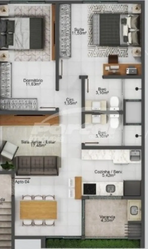 Apartamento, 2 quartos, 67 m² - Foto 12