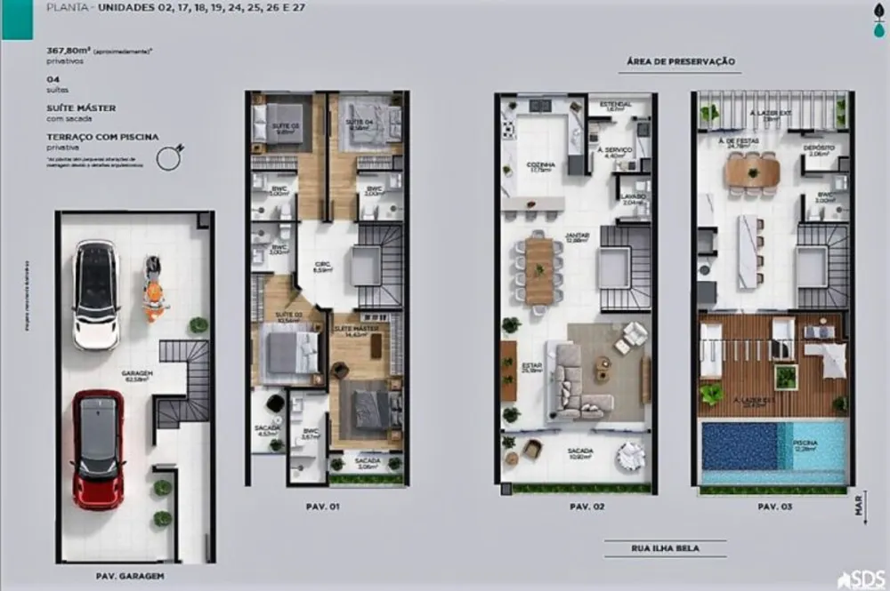Casa de Condomínio, 3 quartos - Foto 3