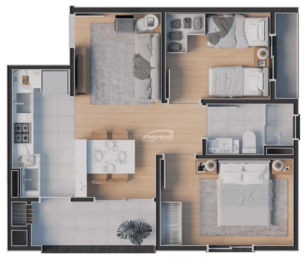 Apartamento, 2 quartos, 51 m² - Foto 8