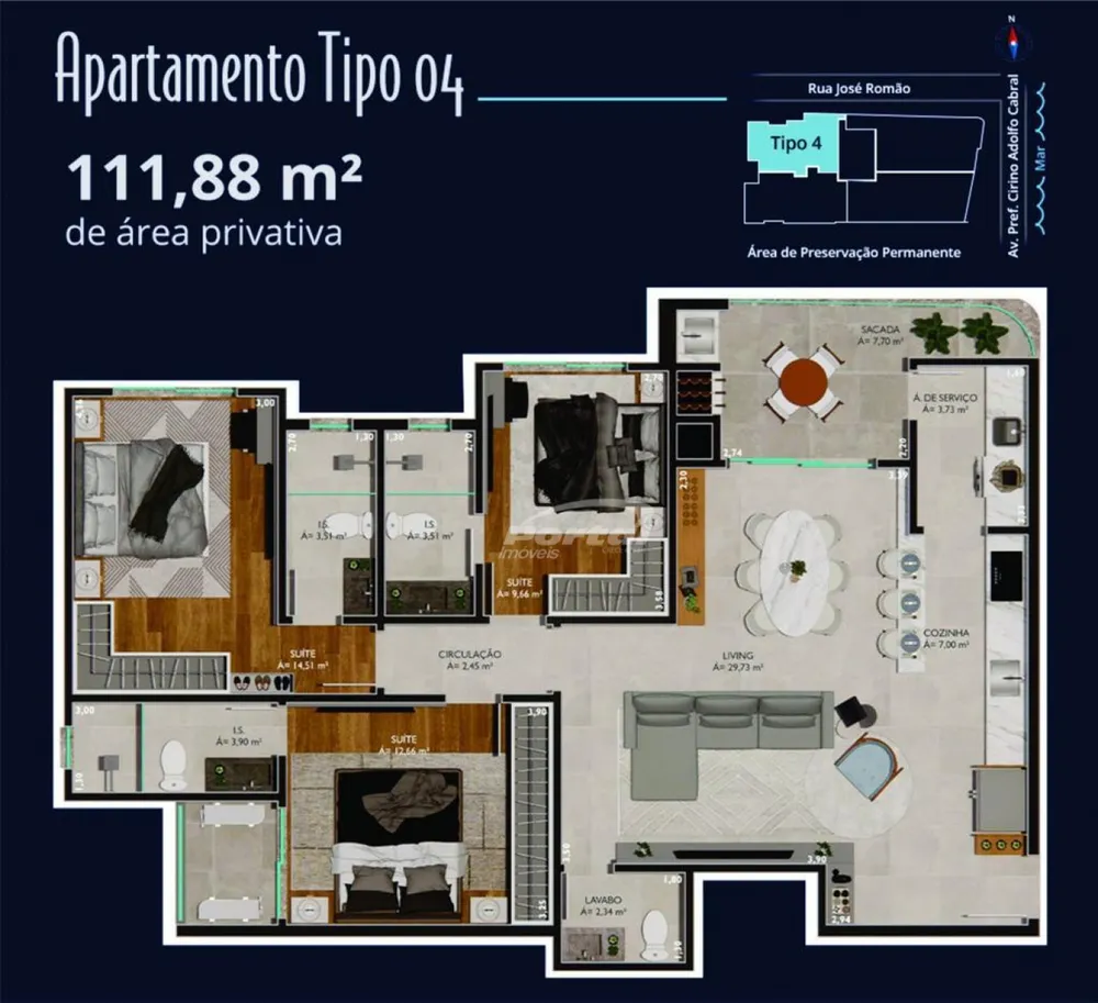 Apartamento, 3 quartos, 111 m² - Foto 12