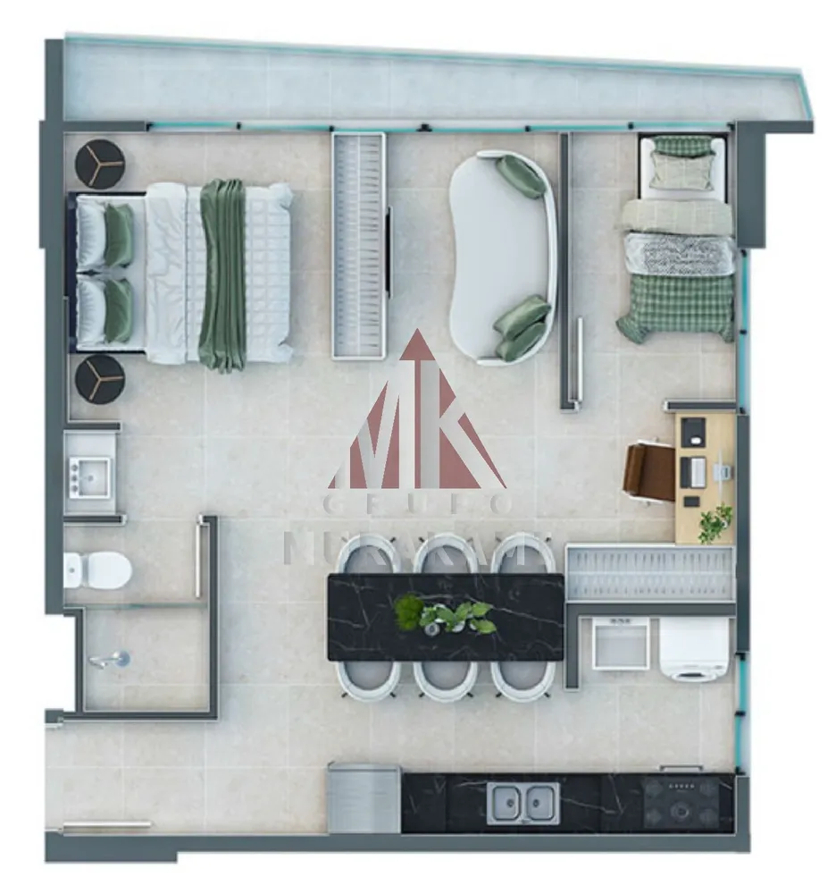 Apartamento, 1 quarto, 45 m² - Foto 14