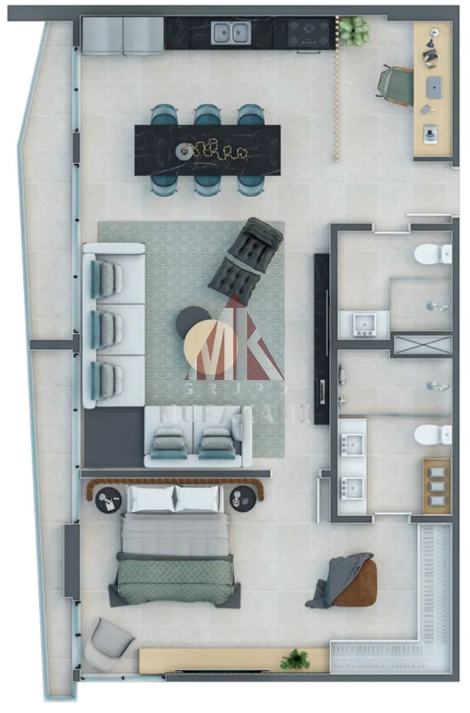 Apartamento, 1 quarto, 45 m² - Foto 13