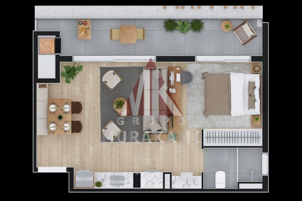 Apartamento, 1 quarto, 53 m² - Foto 13