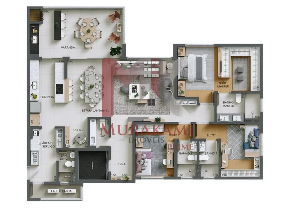 Apartamento, 3 quartos, 133 m² - Foto 7