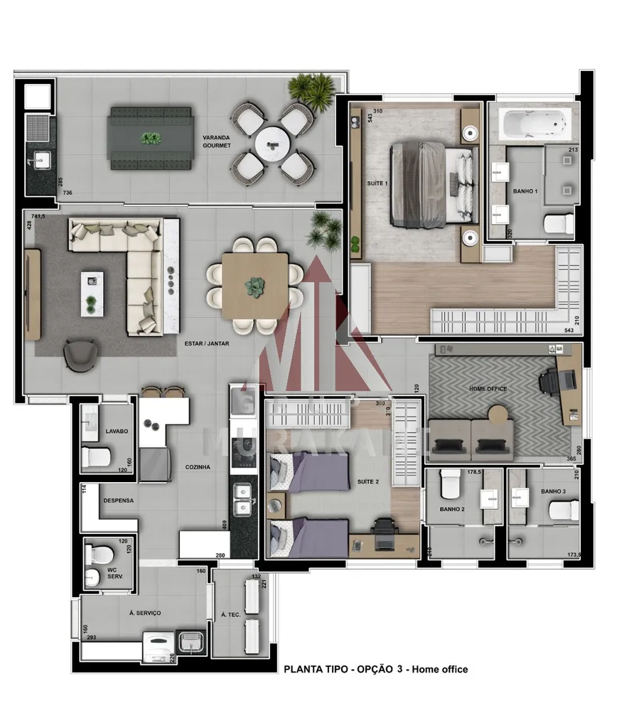 Apartamento, 3 quartos, 159 m² - Foto 11