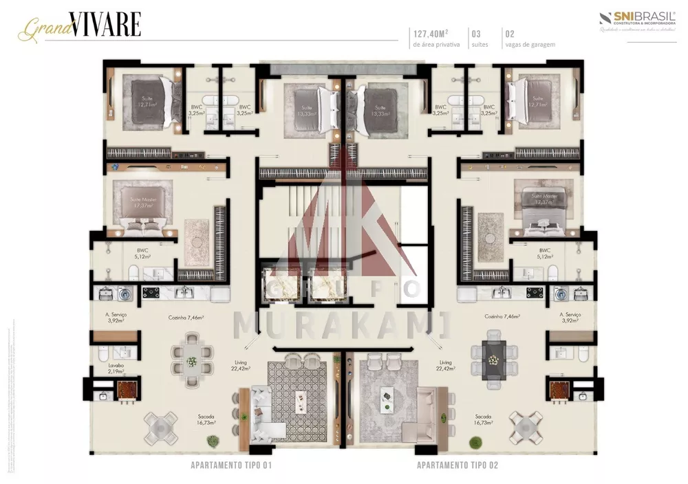 Apartamento, 3 quartos, 127 m² - Foto 4