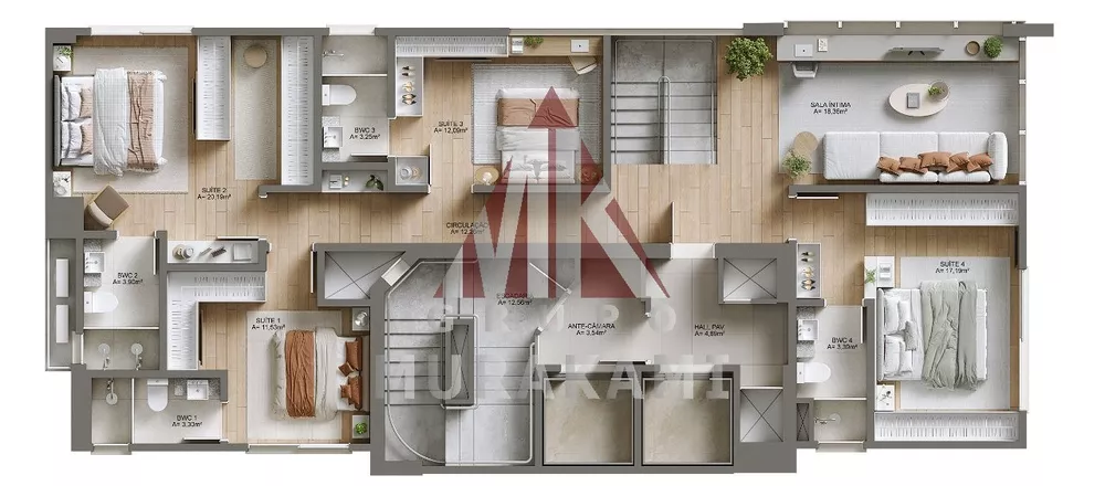 Apartamento, 4 quartos, 158 m² - Foto 4