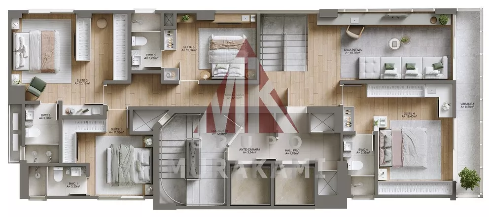 Apartamento, 4 quartos, 158 m² - Foto 1