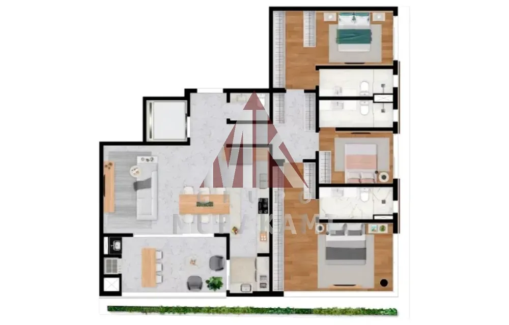 Apartamento, 3 quartos, 206 m² - Foto 4