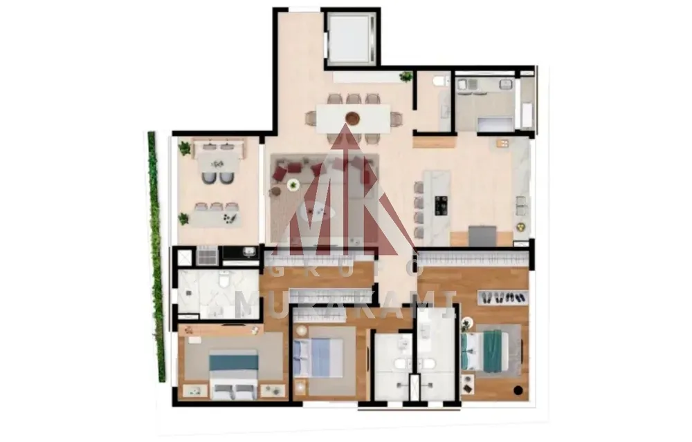 Apartamento, 3 quartos, 206 m² - Foto 8