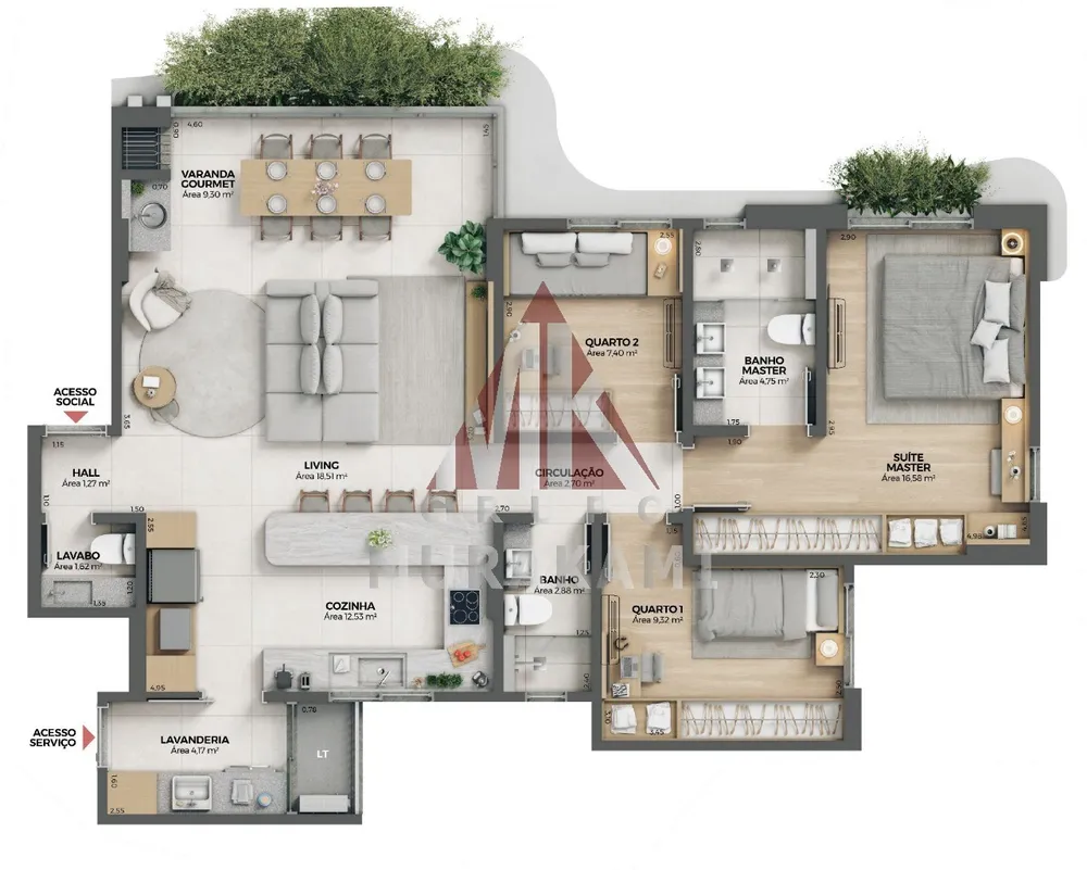 Apartamento, 3 quartos, 107 m² - Foto 7
