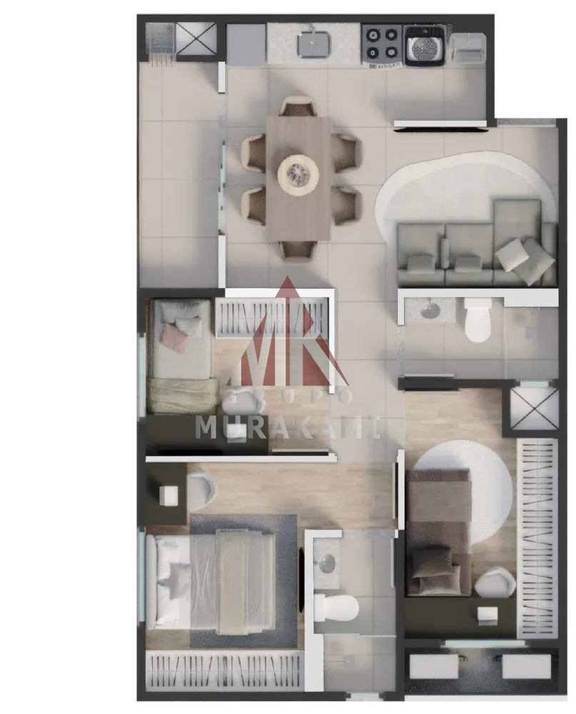 Apartamento, 3 quartos, 59 m² - Foto 14