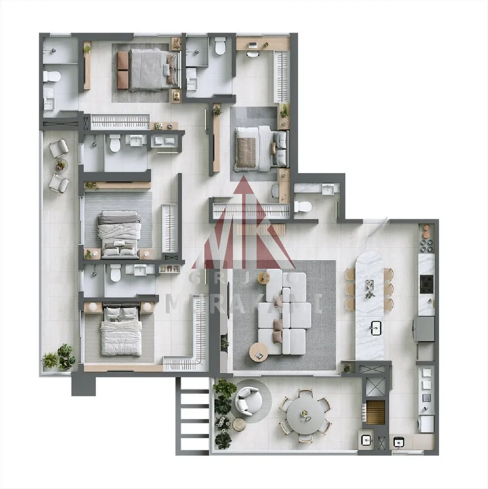 Apartamento, 4 quartos, 179 m² - Foto 8