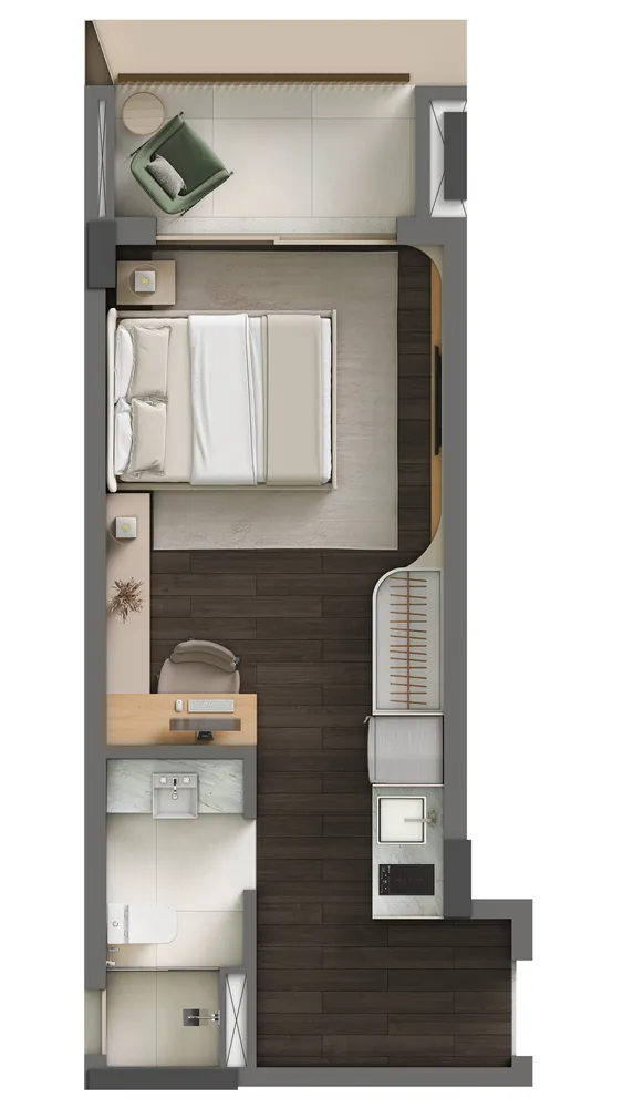 Apartamento, 1 quarto, 61 m² - Foto 16