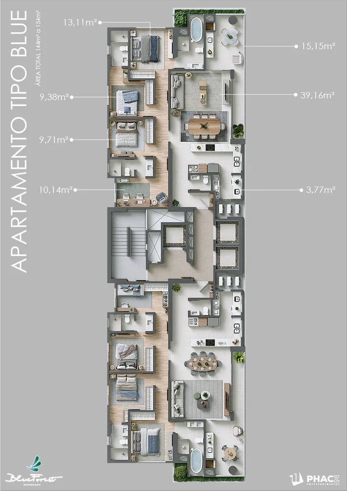 Apartamento, 3 quartos, 151 m² - Foto 2