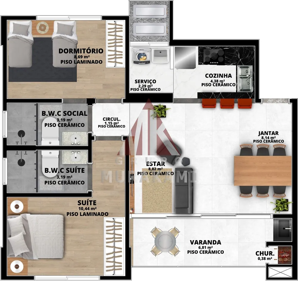 Apartamento, 2 quartos, 66 m² - Foto 16