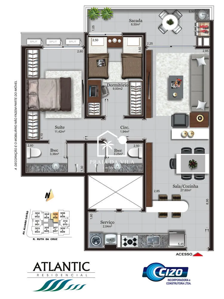 Apartamento, 2 quartos, 74 m² - Foto 3