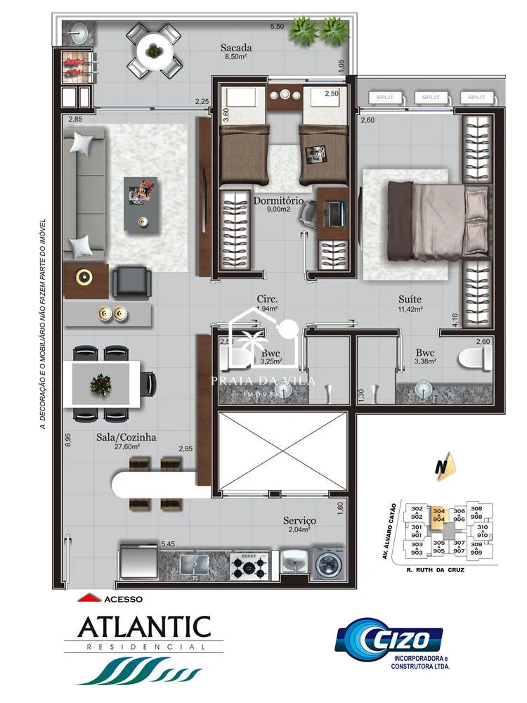 Apartamento, 2 quartos, 74 m² - Foto 8