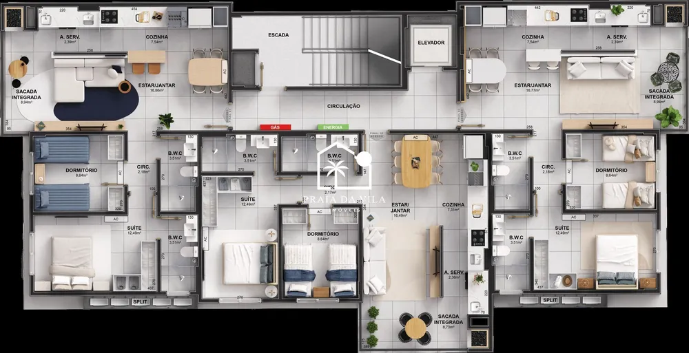 Apartamento, 2 quartos, 72 m² - Foto 2