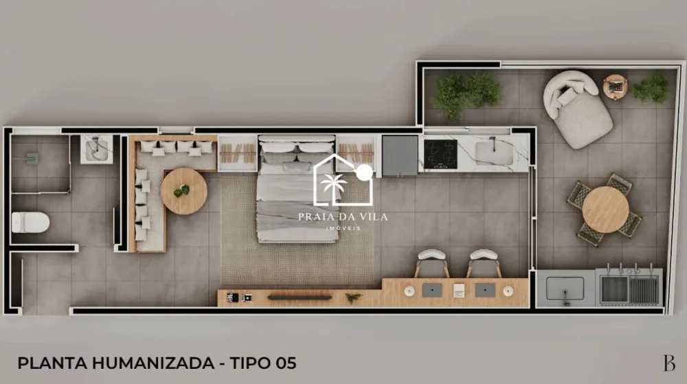 Apartamento, 1 quarto, 32 m² - Foto 1
