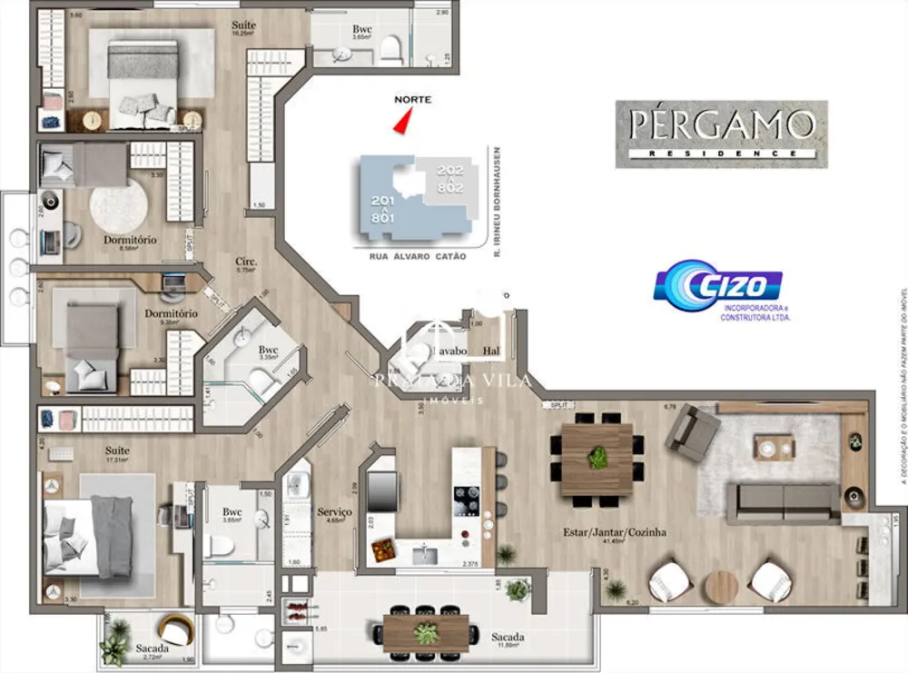 Apartamento, 2 quartos, 78 m² - Foto 3
