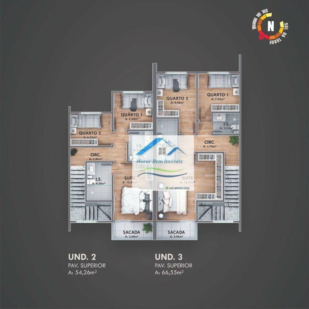 Sobrado, 3 quartos, 101 m² - Foto 3