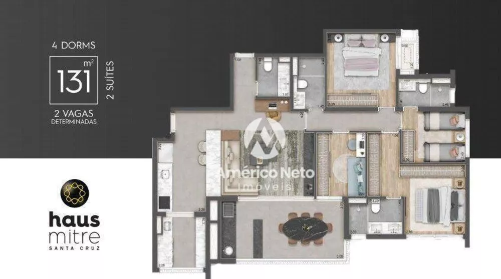 Apartamento, 4 quartos, 132 m² - Foto 1