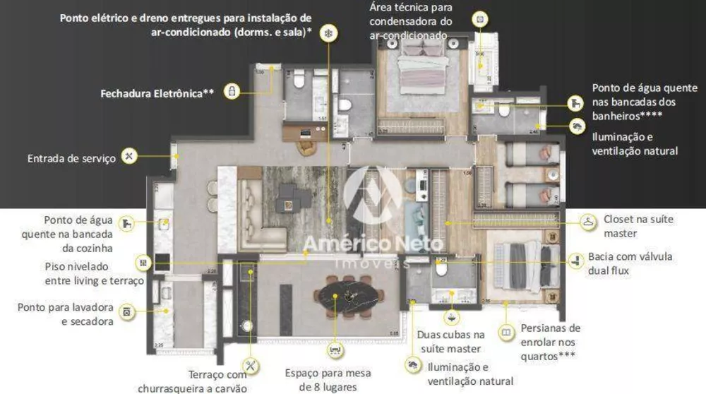 Apartamento, 4 quartos, 132 m² - Foto 2