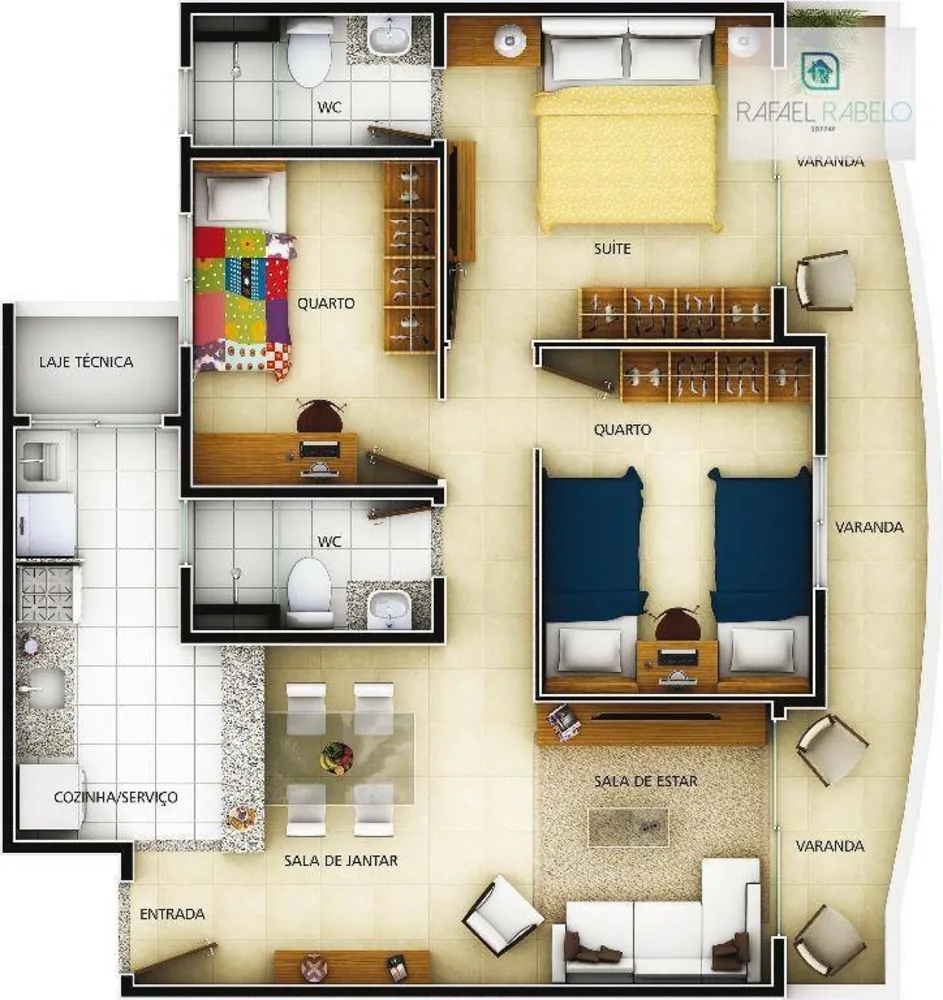 Apartamento, 3 quartos, 71 m² - Foto 10