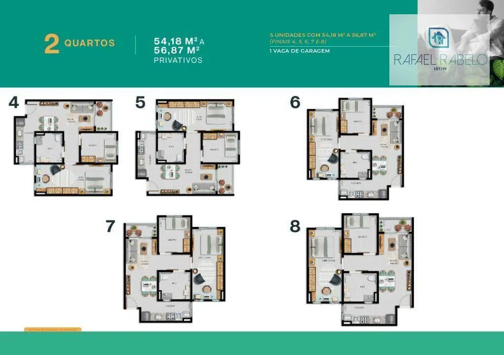 Apartamento, 3 quartos, 54 m² - Foto 11