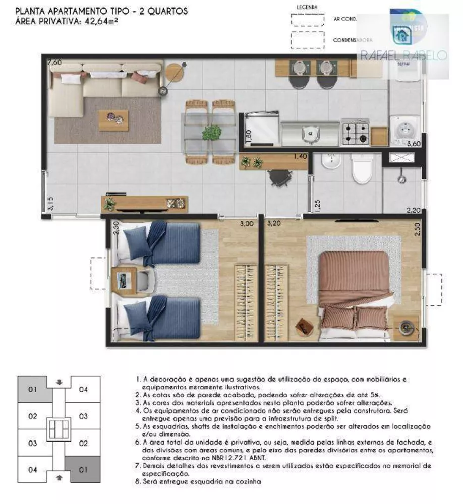 Apartamento, 2 quartos, 47 m² - Foto 1