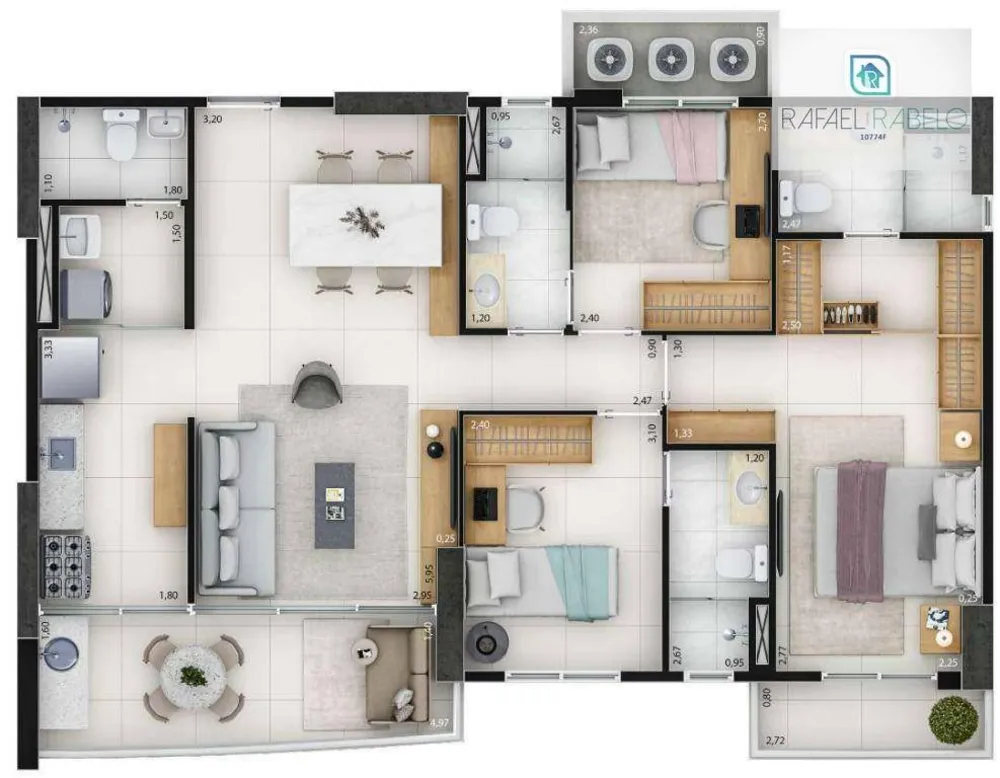 Apartamento, 3 quartos, 93 m² - Foto 10