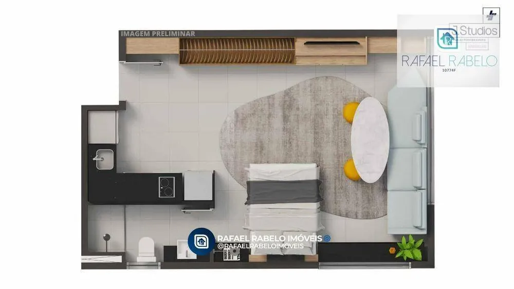 Apartamento, 1 quarto, 36 m² - Foto 2